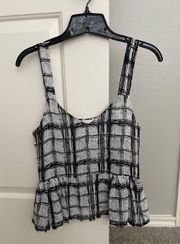 Patterned Tank Top Blouse