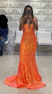 Orange Prom Dress