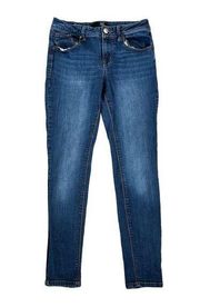 1822 Denim Womens Skinny Jeans Dark Wash Stretch Size 4