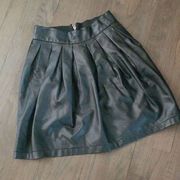 XHILARATION Faux Leather High Waisted Black Skirt