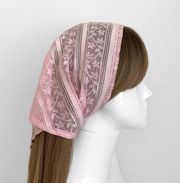 Lace Self Tie Triangle  Scarf - Sheer Lightweight band, Hair Bandana, Hair Scarf Wrap, Women’s Hair Accessories