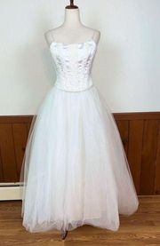 Stunning Vintage Y2K Jessica McClintock Tulle Wedding Gown!