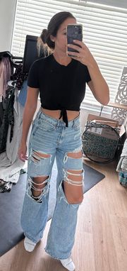 Black Crop Top