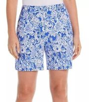 Rafaella Ladies Stretch 'Amparo Blue Combo'  Size 14 Bermuda Shorts NWT (SHT018)