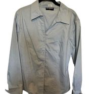 Karl lagerfeld light blue button down shirt size 12