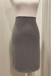 Old Navy Collection Black & White Geometric Printed Knee-Length Skirt - M