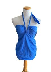 NWT Womens Liz Lange Maternity Halter Swim Tankini Top - Sz S