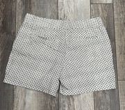 Loft White and Black Shorts Size 6