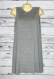 Simply Southern NWT Size M Heather Gray Rayon Knit A-Line Tank Dress w/ Pockets