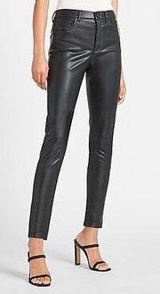 High Rise Skinny Leather Pants