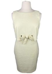 Badgley Mischka Yellow Tie Sheath Dress - Project Piece