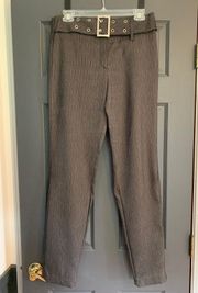 AGB Brown Striped Dress Pants