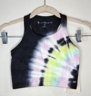 NWT Electric & Rose Revolve Tie Dye Athleisure Women XS Casual Cropped Tank Top