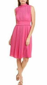 NEW- - Nanette By Nanette Lepore Pleated A-Line Dress Women's Pink 8