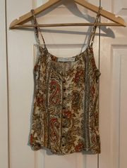 Multicolor Paisley Tank Size S