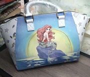 New Loungefly Disney Little Mermaid Satchel Handbag with Crossbody Strap