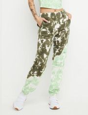 Women's Champion Unity Dye Classic Fleece Joggers, Olive/Resort Green Size Large