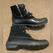 Sperry Syren Gulf Women's Size 11 Black Rubber Waterproof  Duck Boots STS80422
