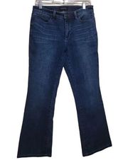 Talbots Womens Blue Denim Flare Jeans Sz 6