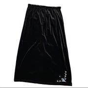 Winnie The Pooh Disney Eeyore Black Velour Maxi Skirt