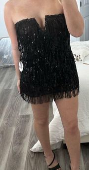 Sequin Fringe Dress