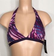 Carmen Marc Valvo purple bikini top. NWT