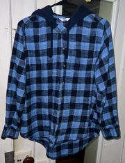 Time And Tru Hooded Flannel