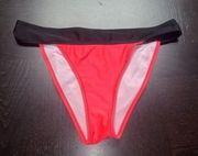 Sommer Ray Pink & Black Color Block Swim Bikini Bottoms Women's Size Medium