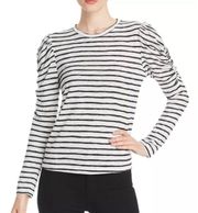 Ella Puff-Sleeve Striped Tee