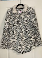 Black And White Patterned Pullover