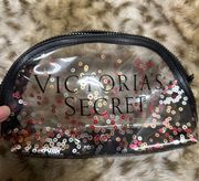 Clear Confetti Makeup Bag