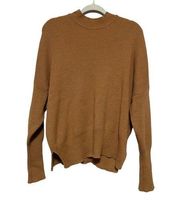 By Together Anthropologie Dark Tan Oversized Dolman Sleeve Sweater