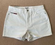 White High Rise Shorts Tommy Hilfiger