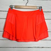 Athleta Tennis Athletic Skirt Skort Orange Size Small