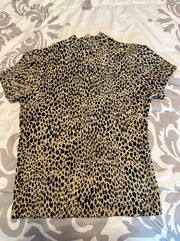 Leopard Print Turtleneck