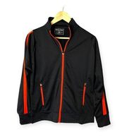 Holloway Light Full Zip Athletic Jacket Orange and Black Women's Size Medium