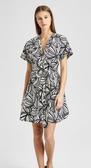 women’s floral printed everyday V-neck shift dress size P