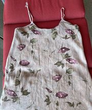 floral slip dress