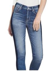 BlankNYC color block 2 tone 29 crop girlfriend jean J1 4511