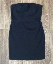 Womens  Black Strapless Dress - M