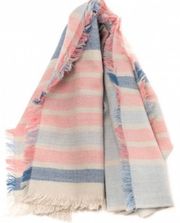 NWT Pink, blue and cream  Freya wrap scarf