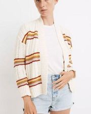 Madewell Striped Cardigan Sweater