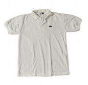 Lacoste White Polo Collared Shirt Top