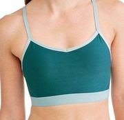 Athletic Works Teal Mesh Sports Bra Medium