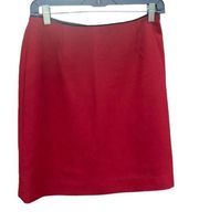 The Limited women's size 4 red above the knee pencil skirt