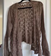 Lauren Conrad tan cardigan sweater