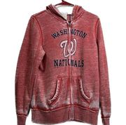 Vintage Washington nationals women’s medium, full, zip hoodie, majestic