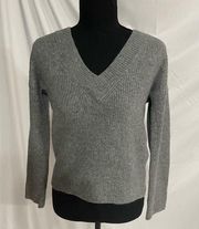 OLIVACEOUS Ribbed Knit V-Neck Long Sleeved Soft Sweater NWOT 🌴 Size XS