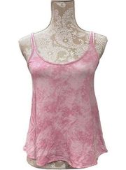 Rachel Zoe Pink Tie dye Tank Top Camisole Adjustable Straps NWT Size Small