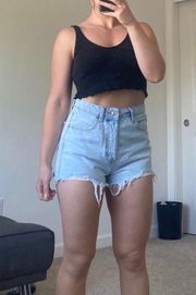 High Waisted Jean Shorts Size 6